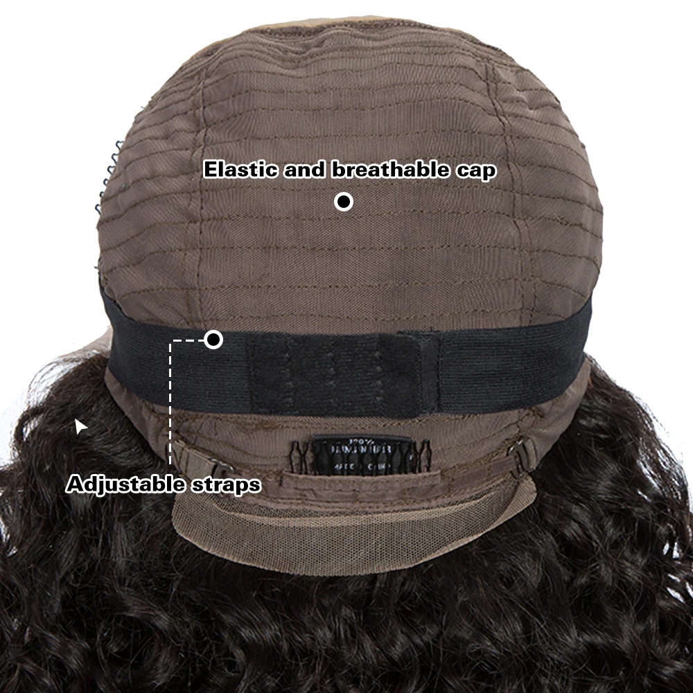 QVR Virgin Human Hair 13x6 Lace Frontal Human Hair Wigs Bleach Knots Deep Curly Wig Invisible Lace Frontal Wigs - Image 10
