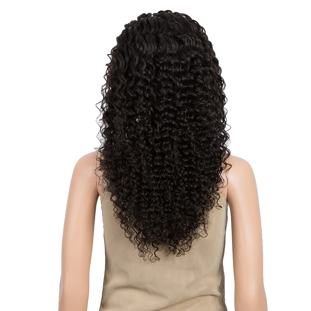 QVR Virgin Human Hair 13x6 Lace Frontal Human Hair Wigs Bleach Knots Deep Curly Wig Invisible Lace Frontal Wigs - Image 5