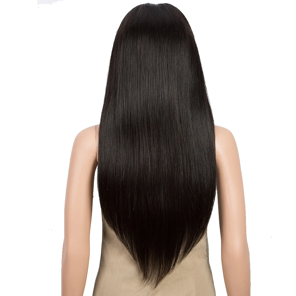 QVR Virgin Human Hair 13x6 Lace Frontal Straight Wigs Bleach Knots Wig - Image 5