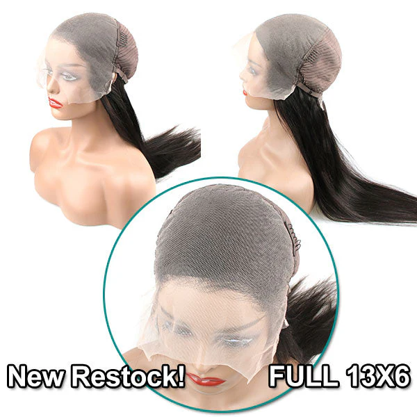 QVR Deep Wave Wig Virgin Human Hair 13x6 Full Lace Frontal HD Transparent Wigs Natural Color - Image 3