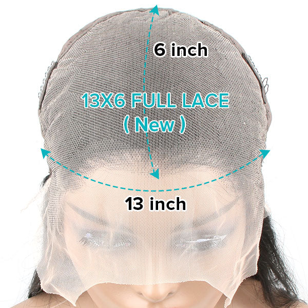 QVR Deep Wave Wig Virgin Human Hair 13x6 Full Lace Frontal HD Transparent Wigs Natural Color - Image 6