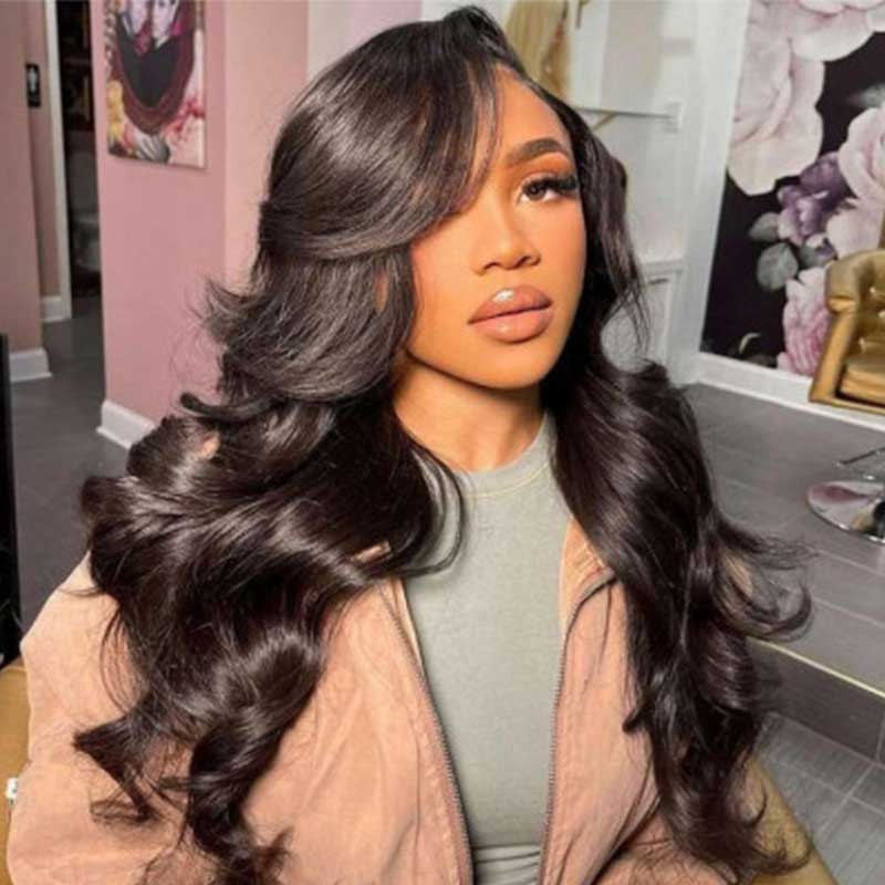 Hd Transparent Lace Frontal Wig 30Inch Body Wave Lace Front Human Hair Wigs 200 Density 4x4 5x5 Lace Closure Wigs For Women - Image 3