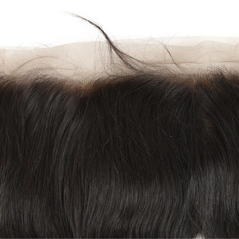 QVR Virgin Human Hair 360 Frontal Closure Body Wave Natural Color - Image 2