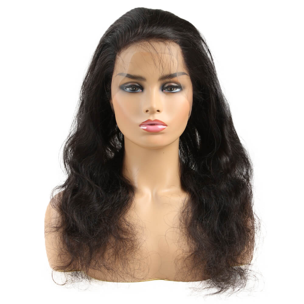 QVR Virgin Human Hair 360 Frontal Closure Body Wave Natural Color - Image 5