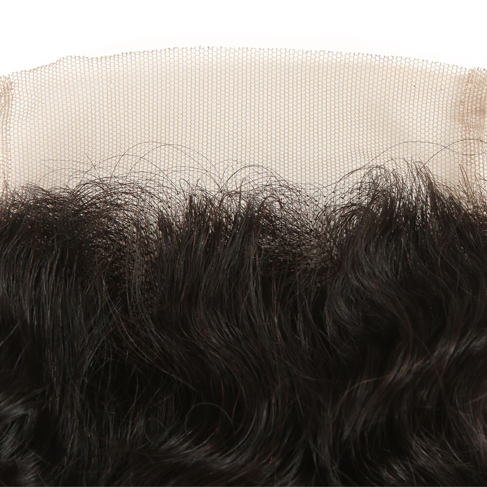 QVR Virgin Human Hair 4*4 Curly Closure Natural Color - Image 2