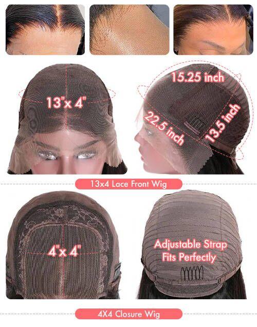 99j Burgundy Loose Deep Wave Wig Beautiful Crimp Wave 13x4 Lace Frontal | 4x4 Closure Human Hair Wigs - Image 11