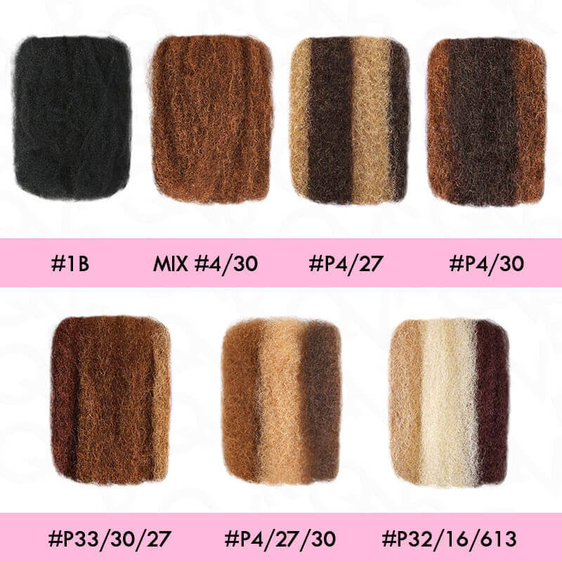 B3G1| QVR Afro Kinky Bulk Three Colors #4/30/27 Human Hair - Image 5