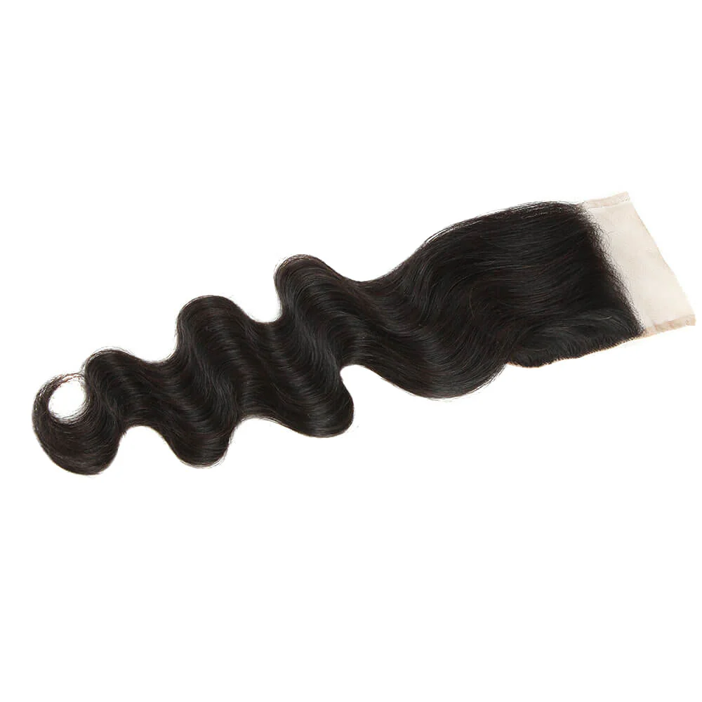 QVR Body Wave Bundles With Closure Virgin Brazilian Hair Weave 3 Bundles With Closure Natural Color 40" - Image 7