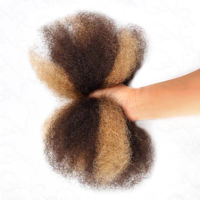 B3G1|QVR Color Combo Afro Kinky Bulk Human Hair For Braiding Dreadlock - Image 10