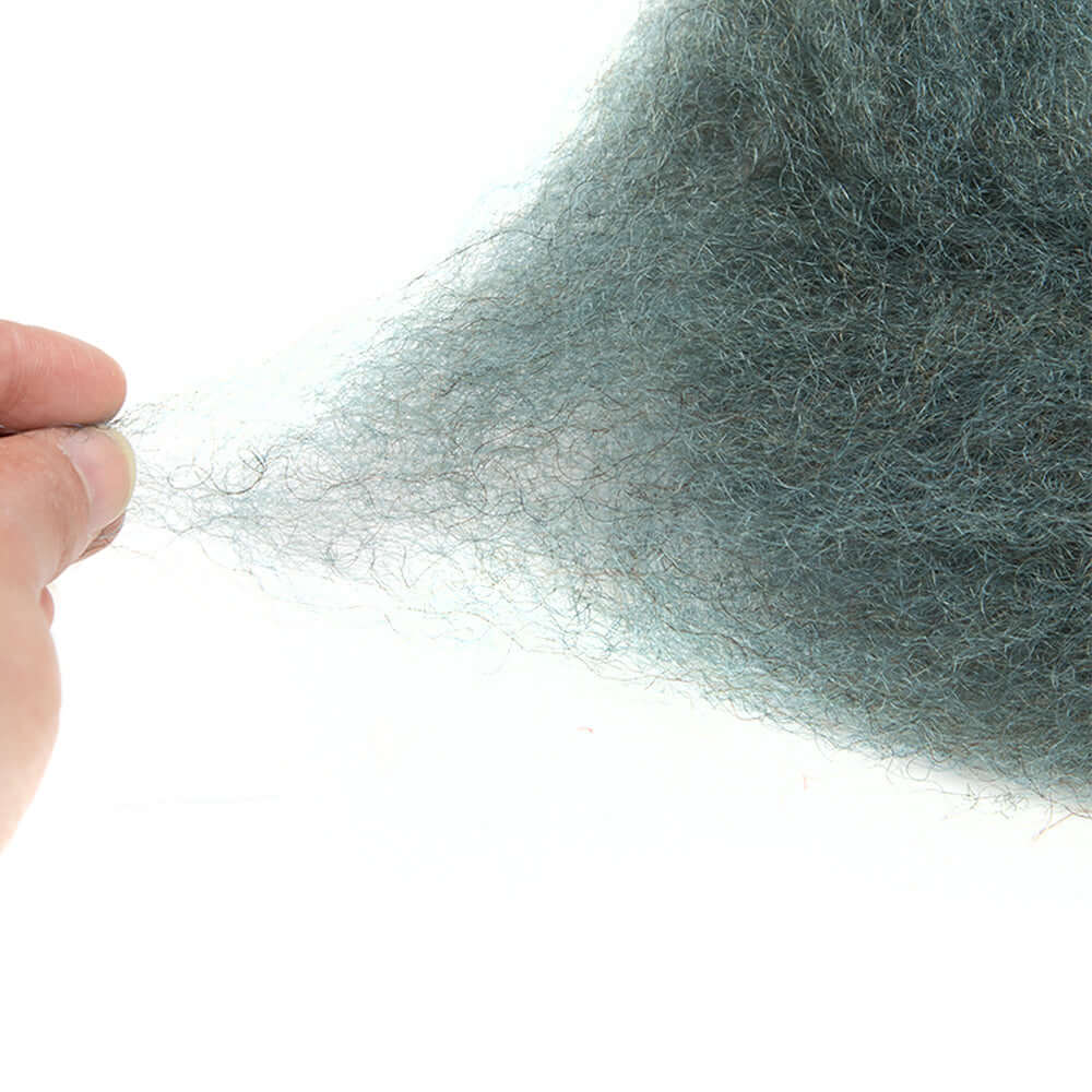 CLEARANCE SALE| Blue Color Afro kinky Bulk Hair Extensions - Image 3