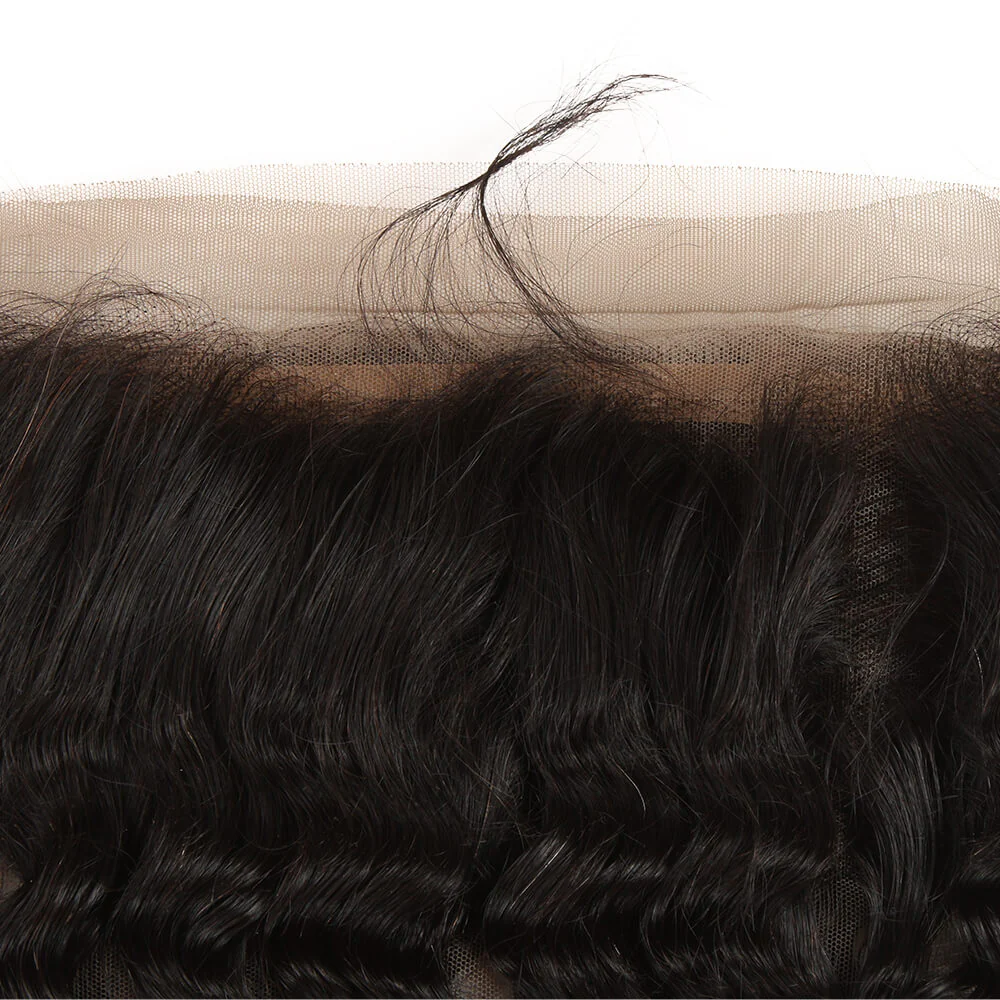 QVR Virgin Human Hair Curly 3 Bundles With 360 Lace Closure - Image 4