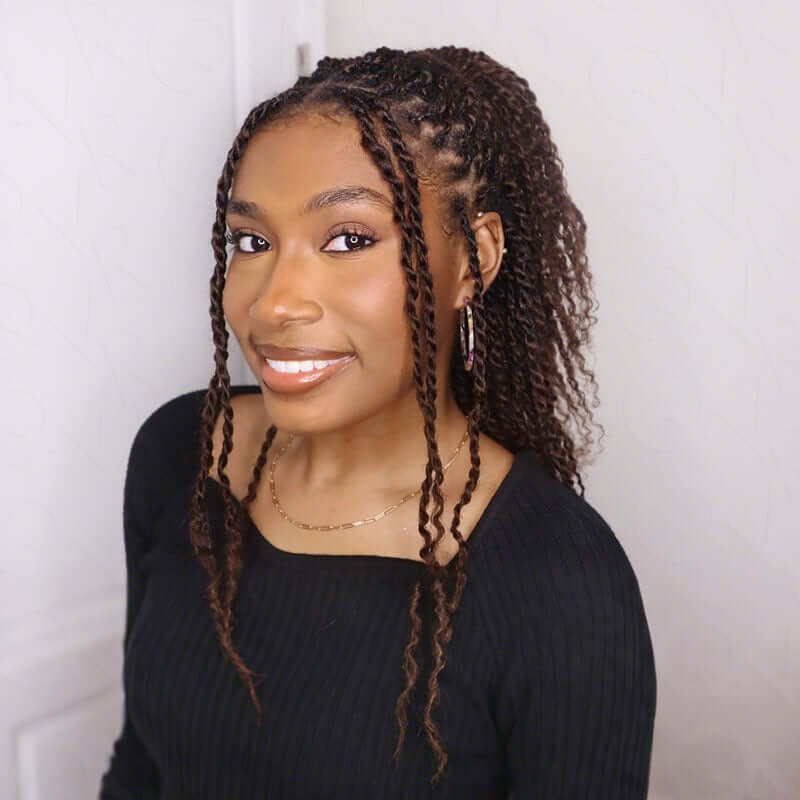 BOGO|Dark Brown #4 Afro kinky Bulk Hair Extensions - Image 5