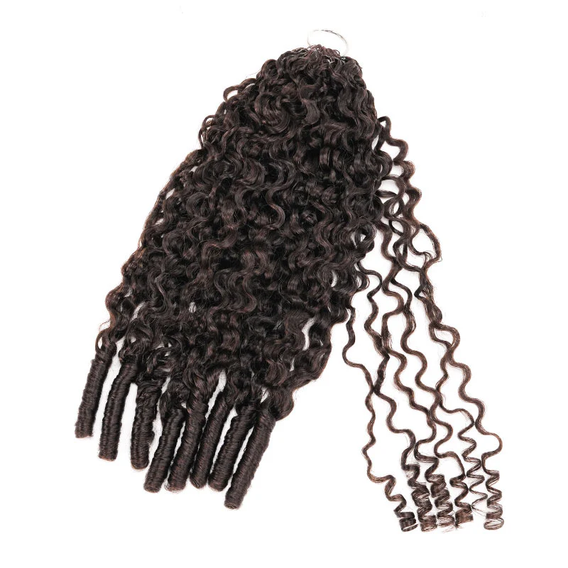 FLASH SALE|Dark Brown #4 Feather Crochet Hair - Image 4