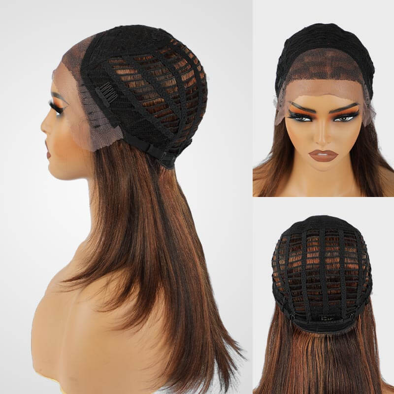 Flash Sale|Highlights Layer Cut Kinky Straight Wigs - Image 5