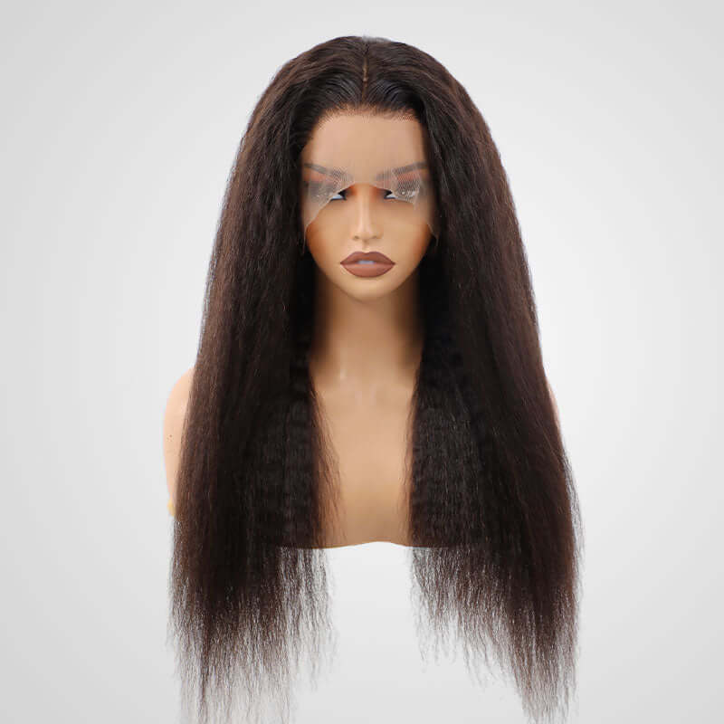 Flash Sale|Natural Black Kinky Straight Wigs - Image 2