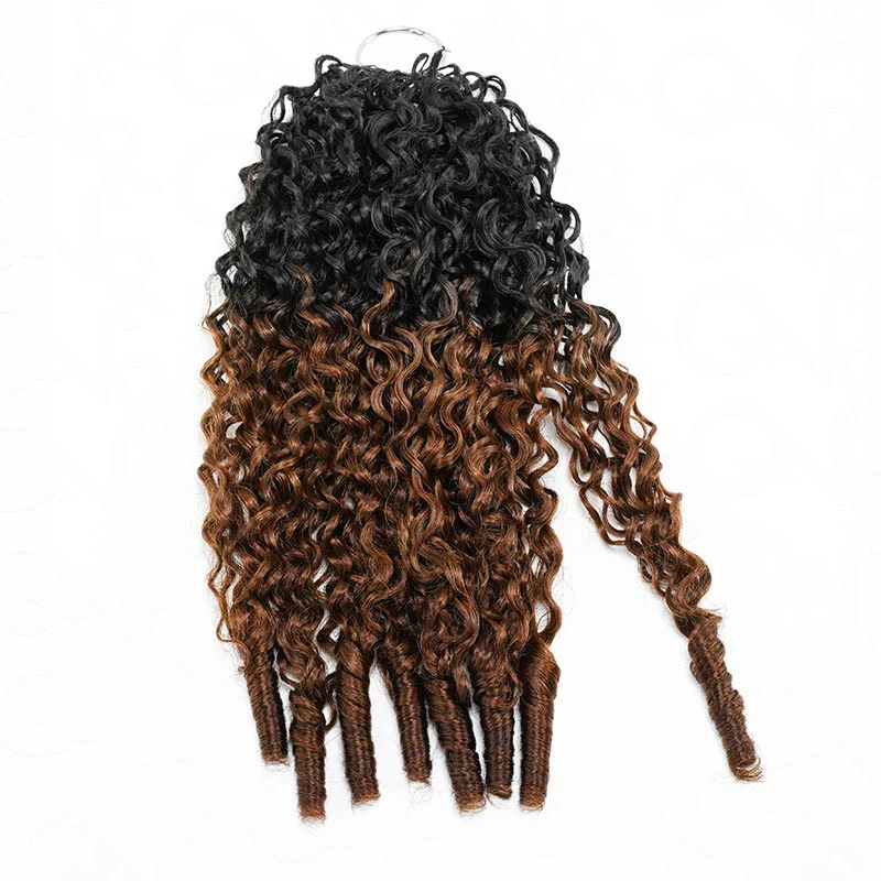 FLASH SALE|Ombre Brown #T1B/30 Feather Crochet Human Hair - Image 10