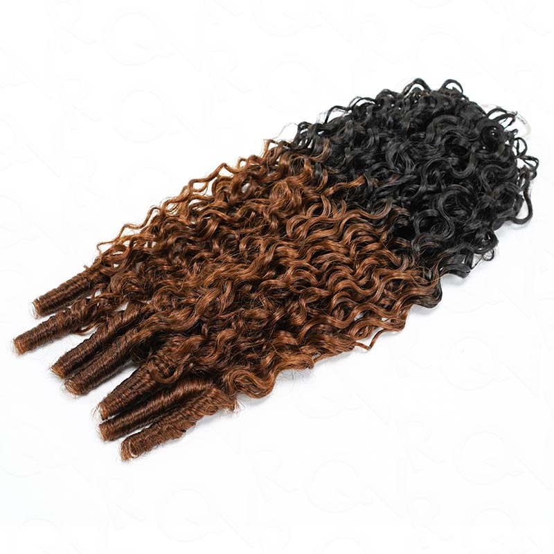 FLASH SALE|Ombre Brown #T1B/30 Feather Crochet Human Hair - Image 11