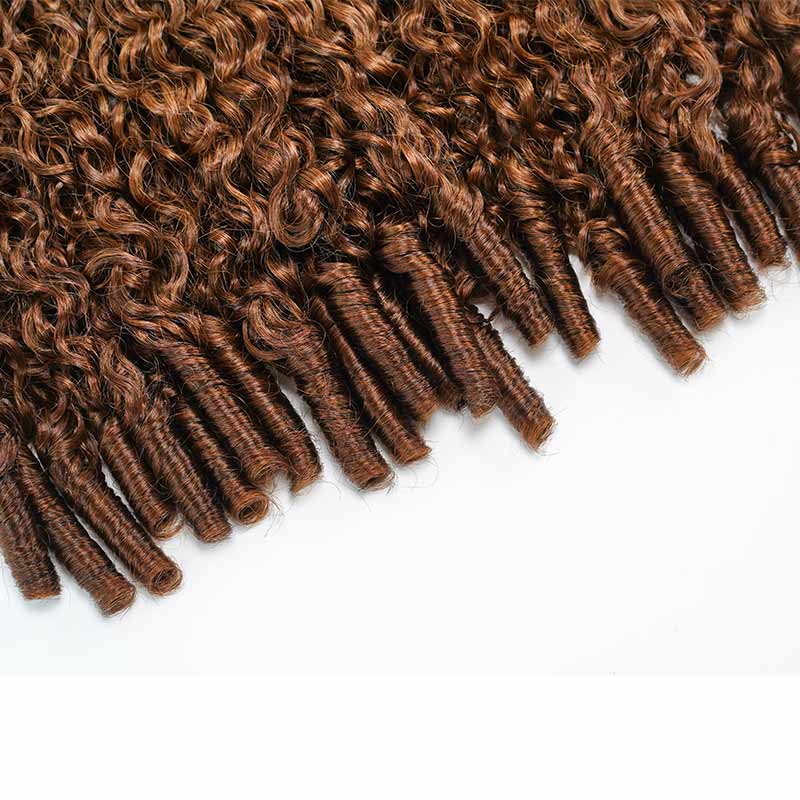 FLASH SALE|Ombre Brown #T1B/30 Feather Crochet Human Hair - Image 9