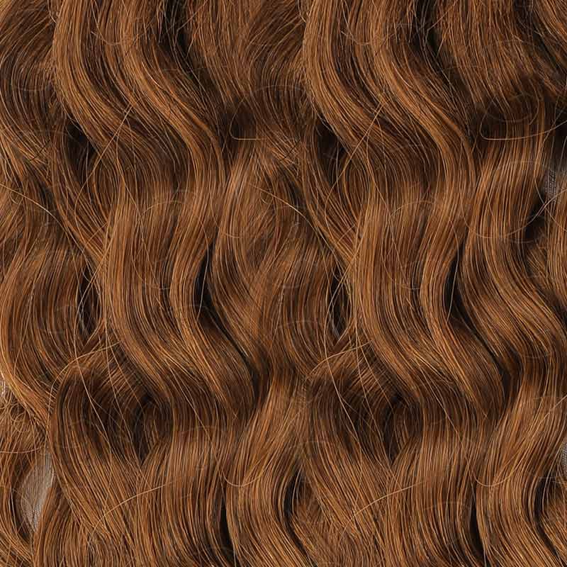 Flash Sale|QVR Auburn Brown #30 Water Wave Feather Crochet Human Hair - Image 7