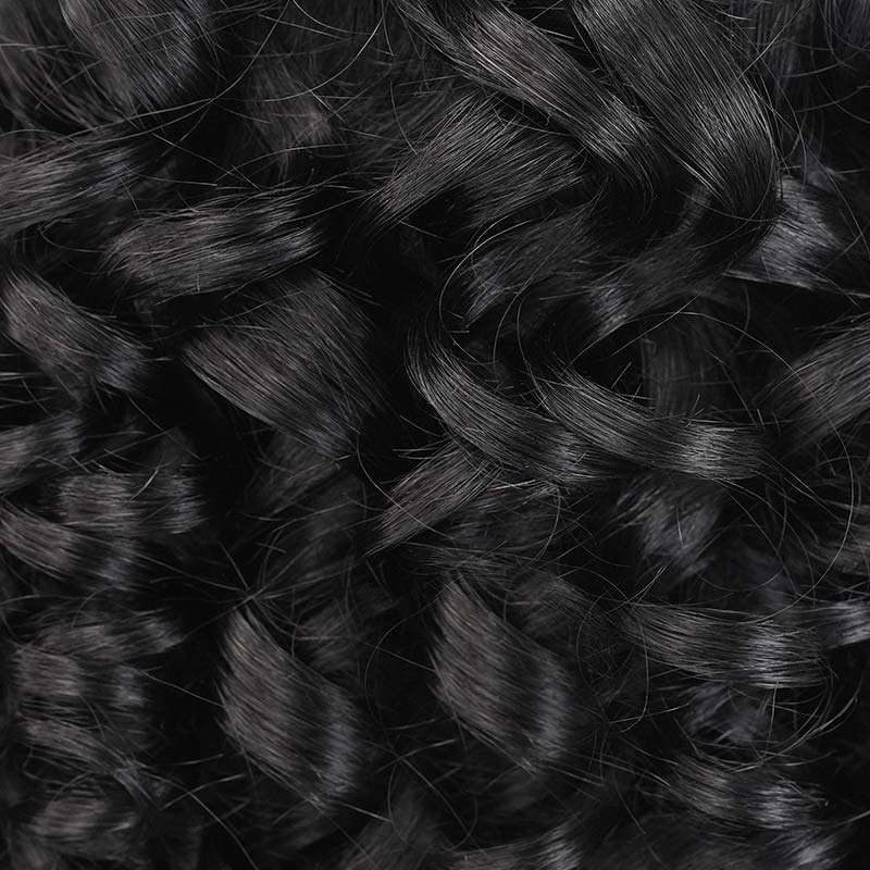 Flash Sale|QVR Drawstring Ponytail Extension Bouncy Curl Human Hair - Image 5