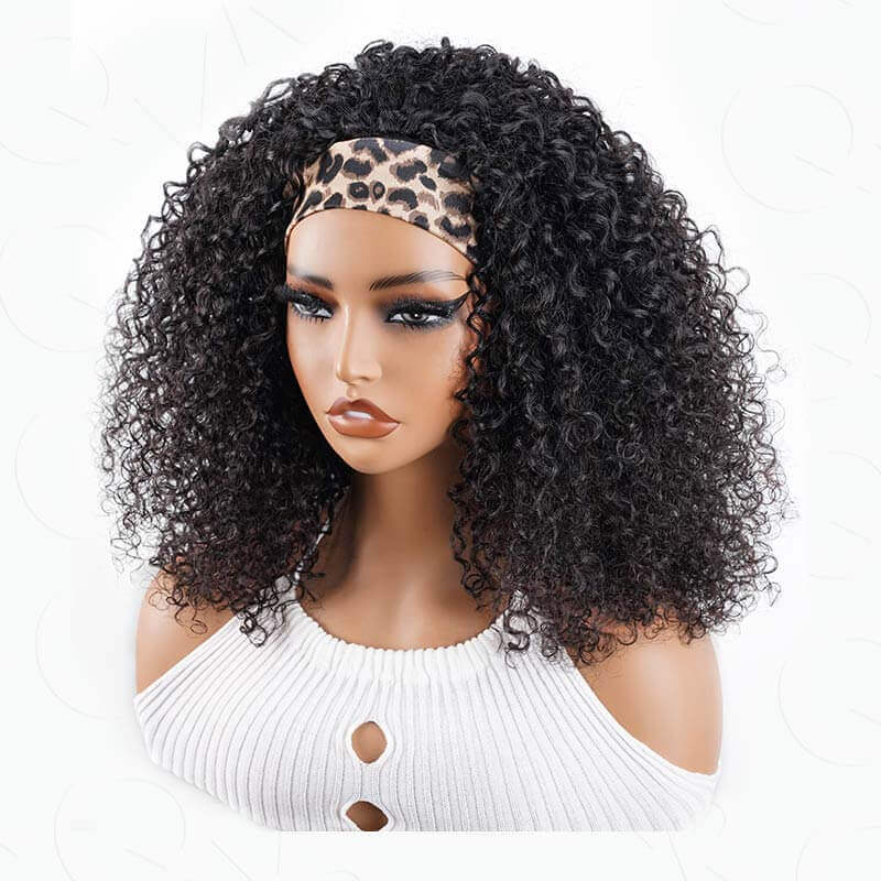 New User Only|QVR Hot Picks Twist Curly Drawstring Half Wig Human Hair Wigs - Image 7