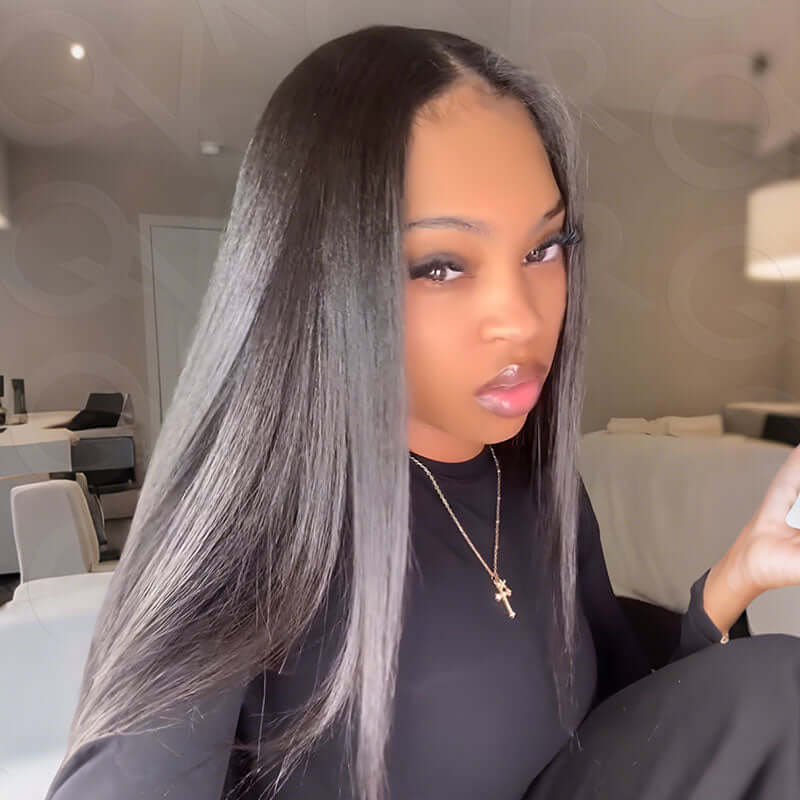 Flash Sale|QVR Invisible 9PCS 5PCS Volumizer Natural Straight Clip In Human Hair Extensions - Image 9