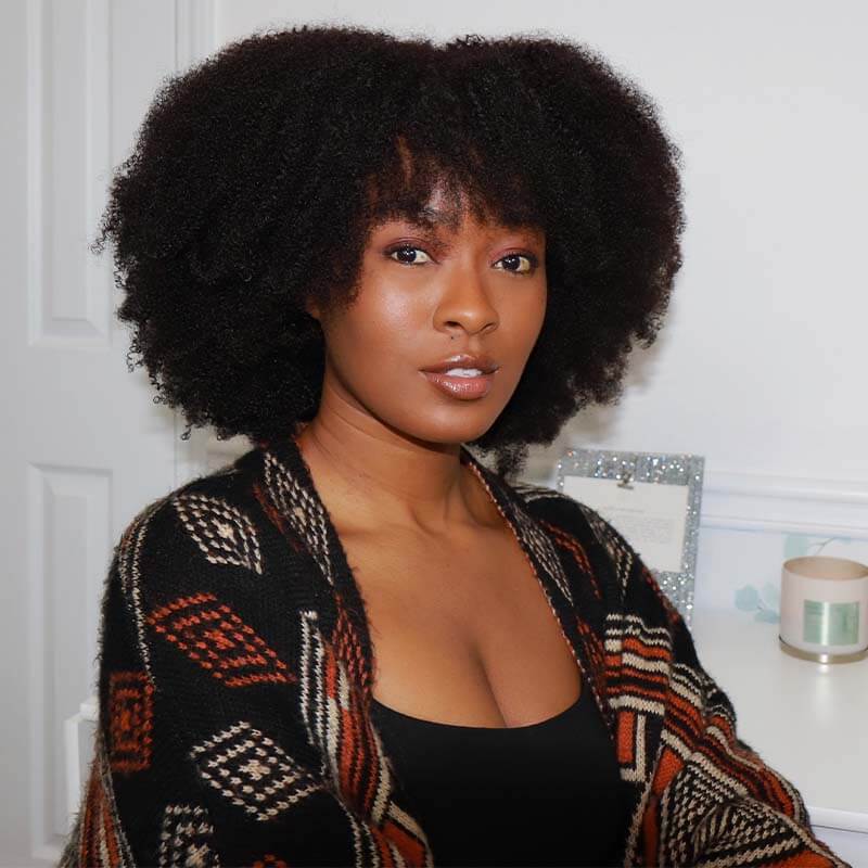 Flash Sale|QVR Kinky Curly V Part Wigs Human Hair Beginner Friendly - Image 16