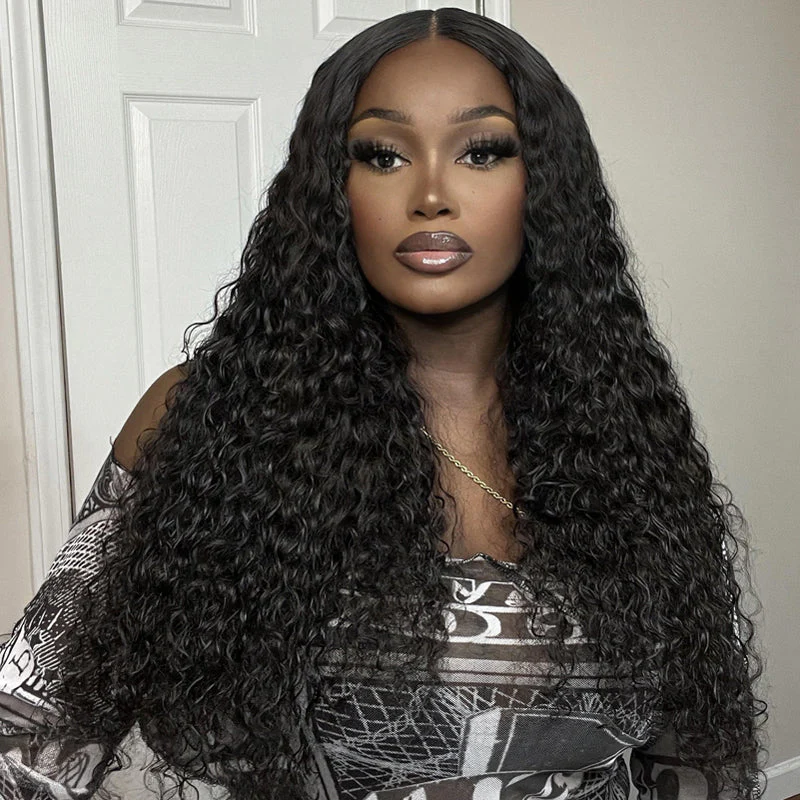 Flowy Bohemian Curls Wig Curly Glueless 5x5 Closure Lace Wig Pre-plucked Human Hair wigs - Image 3
