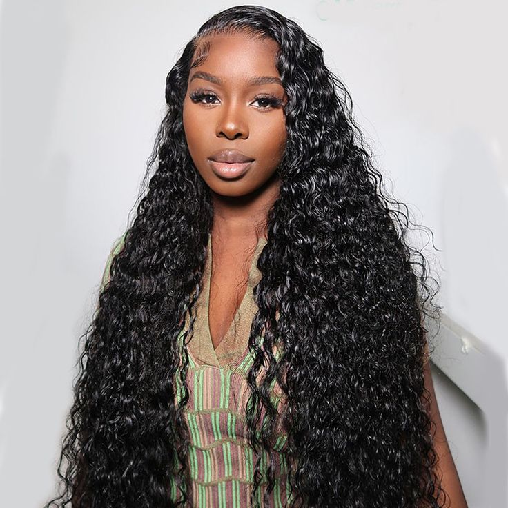 QVR Glueless Pre Cut Lace 13x4 HD Lace Closure Wig Water Wave Wig Wear and Go Wigs - Image 7