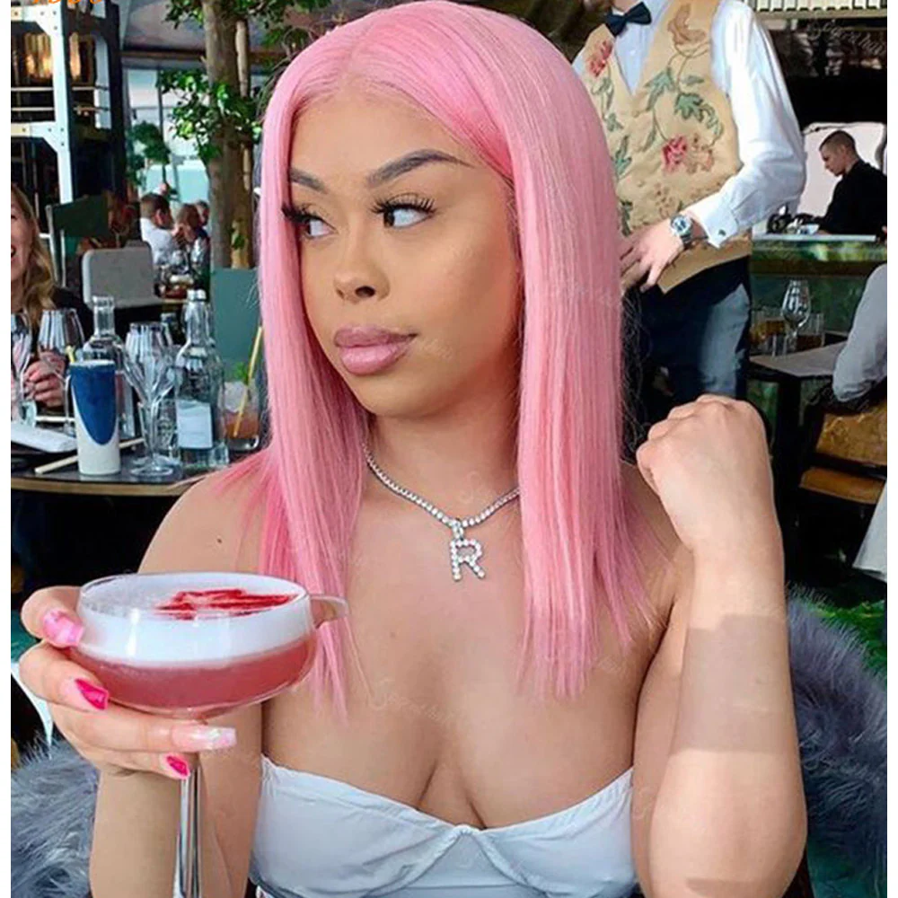 QVR Straight Highlight Wigs Human Hair Orange Color Wigs T Lace Burgundy Wig 180% Density 13x4x1 Lace - Image 4