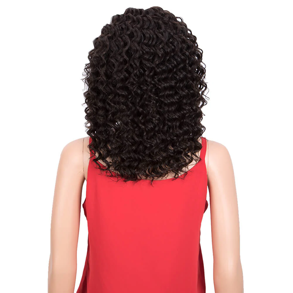 QVR Virgin Human Hair Part Lace Wig Deep Wave Wigs - Image 7