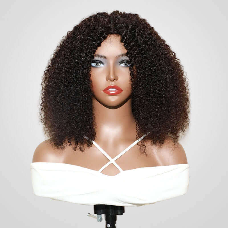 BOGO|Kinky Curly V Part Wig Beginner Friendly - Image 4