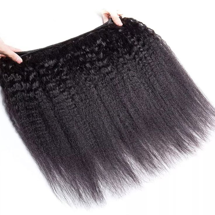 QVR 15A Grade Best Virgin Human Hair Kinky Straight 3 Bundles Hair With 4x4 Lace Closure Unprocessed Virgin Hair Weave - Image 4