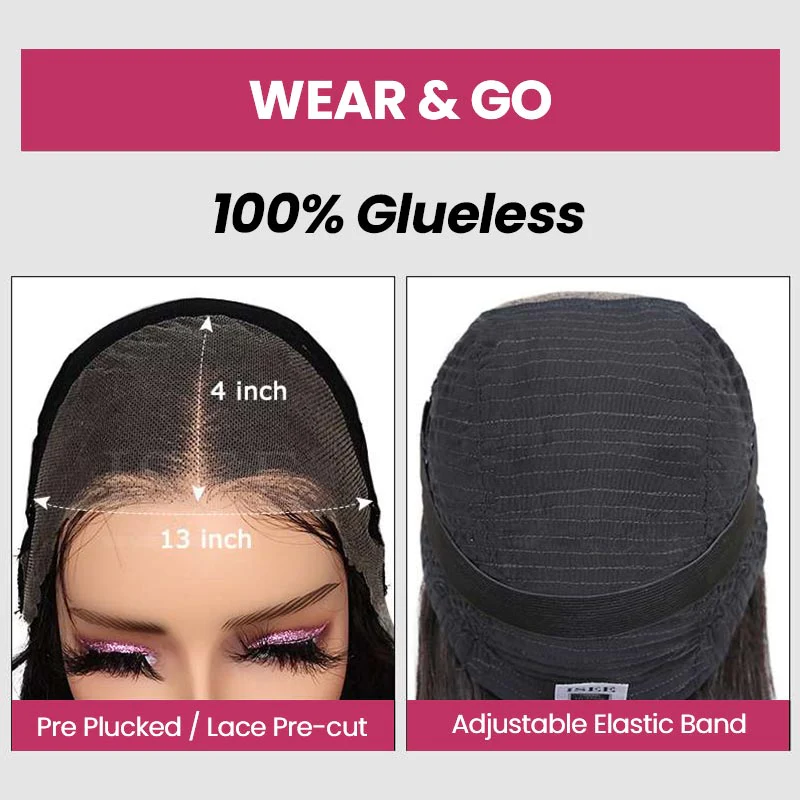 QVR Glueless Loose Deep Wave 13*4 HD Lace Front Wigs Invisible Lace Frontal Wavy Human Hair Wigs For Women - Image 8
