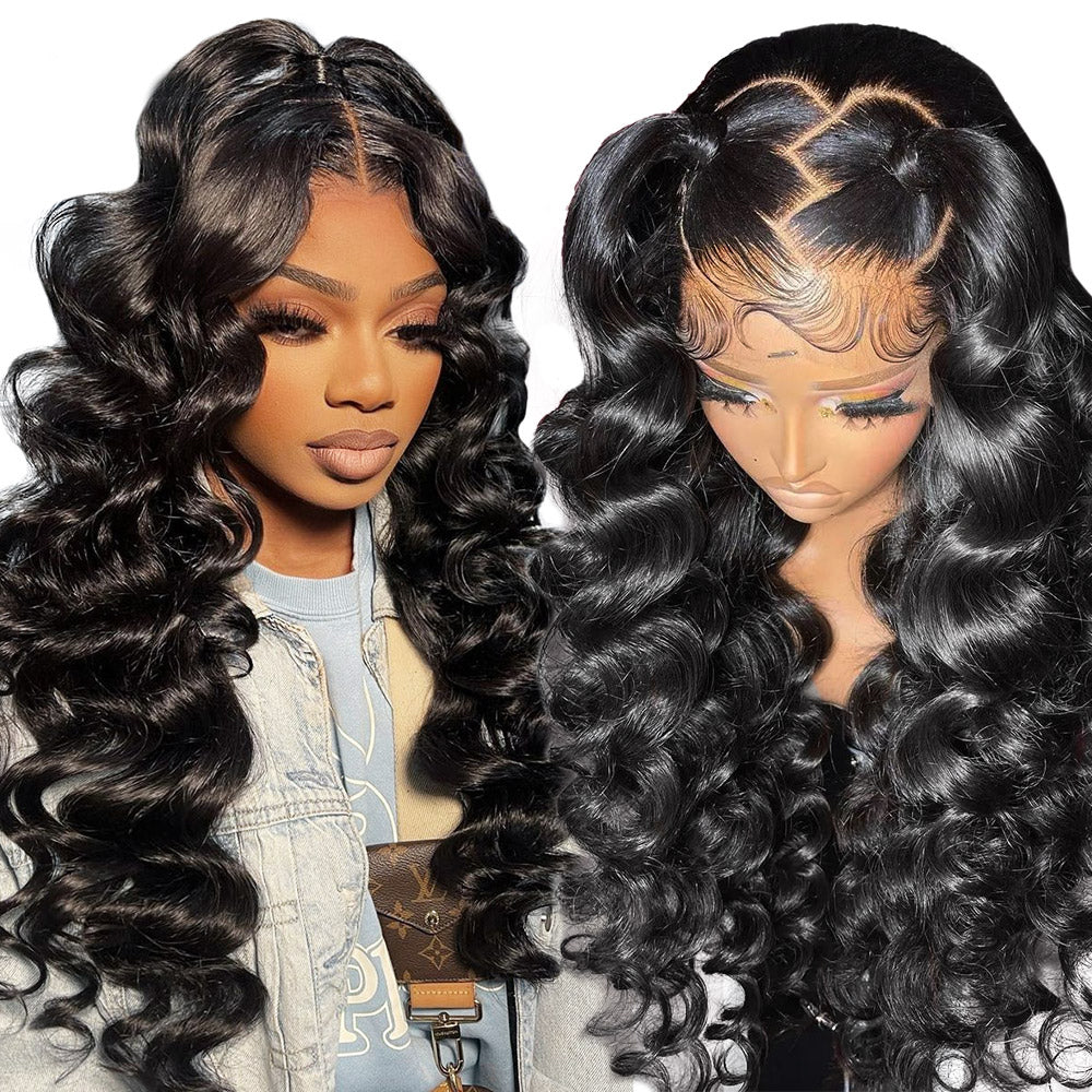 QVR Loose Deep Wave 13x6 HD Lace Front Wig Long Human Hair Wigs For Women - Image 2