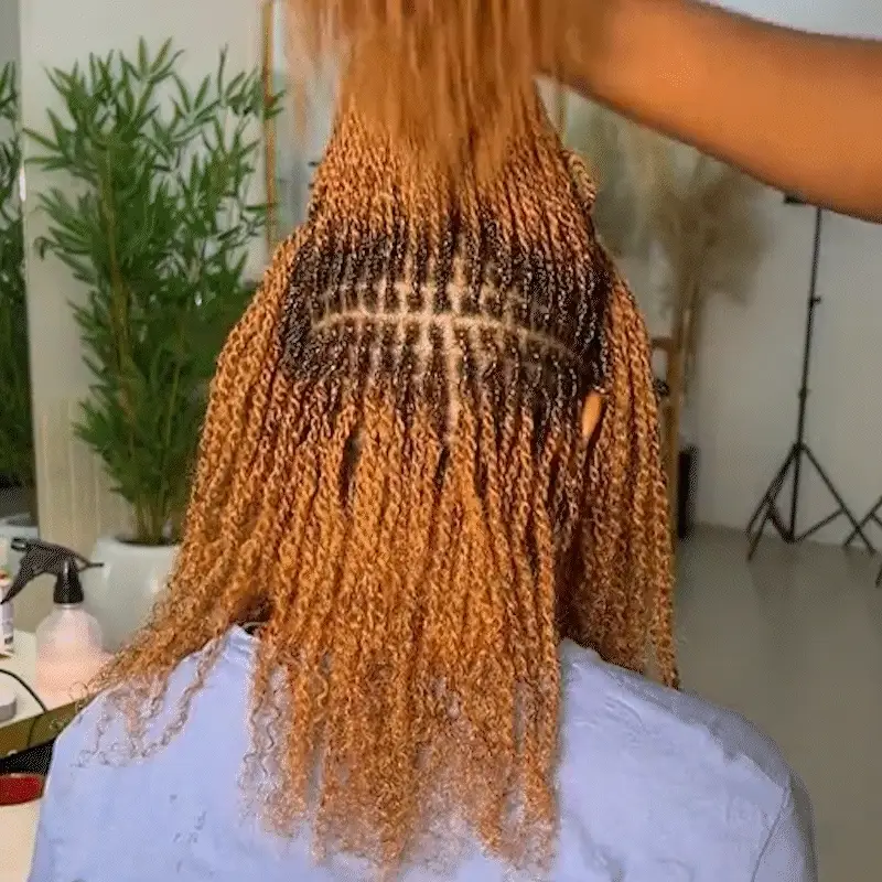 QUICK SHIP|Mixed Color #27/30 Afro kinky Bulk Human Hair Extensions - Image 3