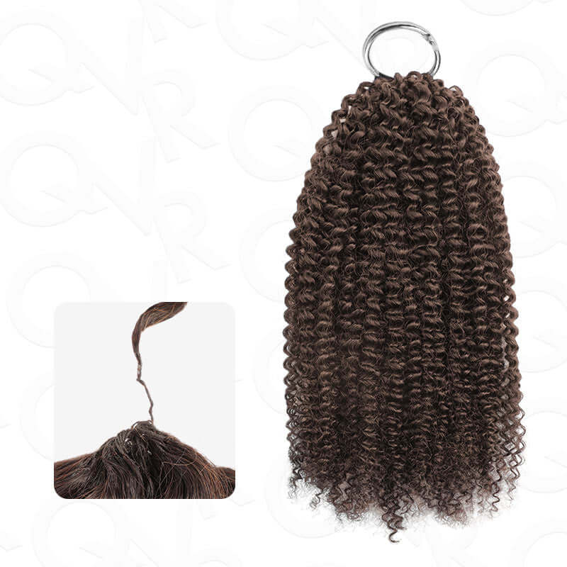 $100off Member Sale|Afro Kinky Curly Feather Crochet Human Hair - Image 12