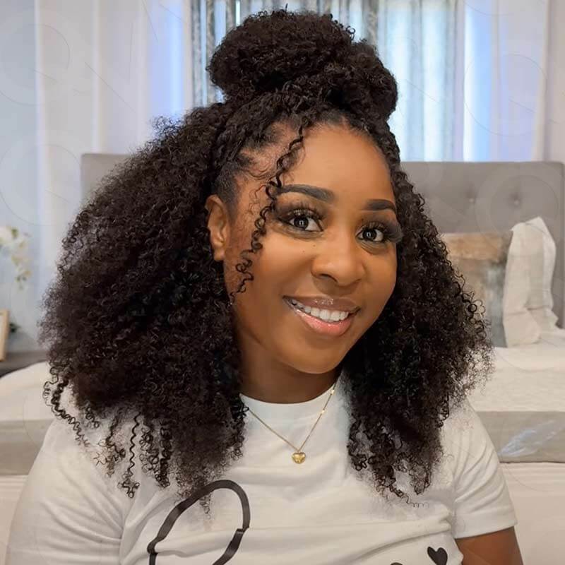 $100off Member Sale|Afro Kinky Curly Feather Crochet Human Hair - Image 6