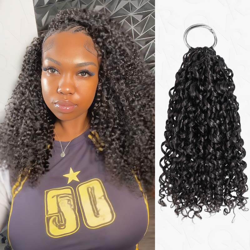 $100off Member Sale|Burmese Curly Feather Crochet Human Hair - Image 16