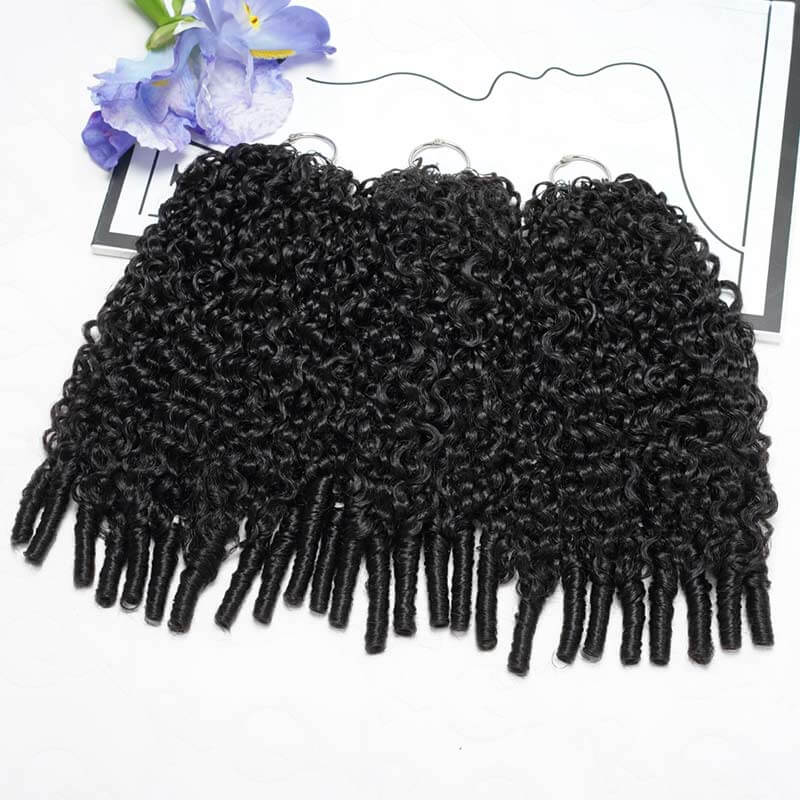 $100off Member Sale|Burmese Curly Feather Crochet Human Hair - Image 5