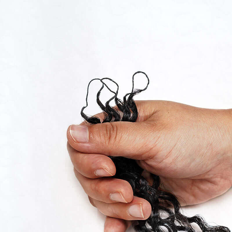 $100off Member Sale|Burmese Curly Feather Crochet Human Hair - Image 9