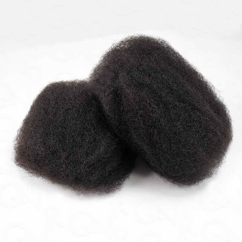 QVR No Short Hair Upgraded Afro Kinky Bulk Human Hair for Braiding & Mini Twists - Image 18