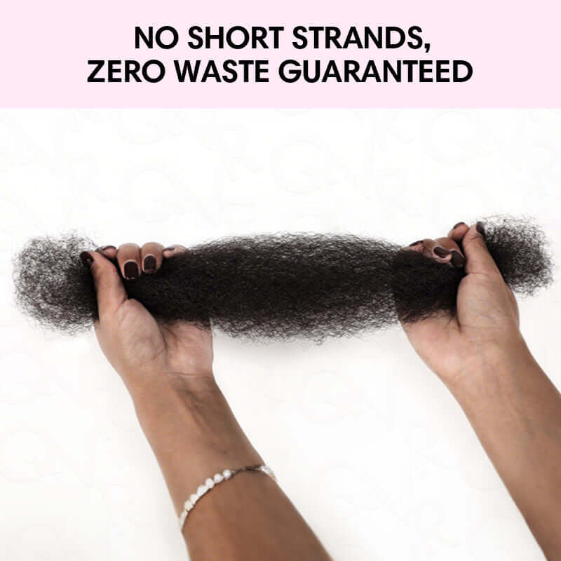 QVR No Short Hair Upgraded Afro Kinky Bulk Human Hair for Braiding & Mini Twists - Image 13