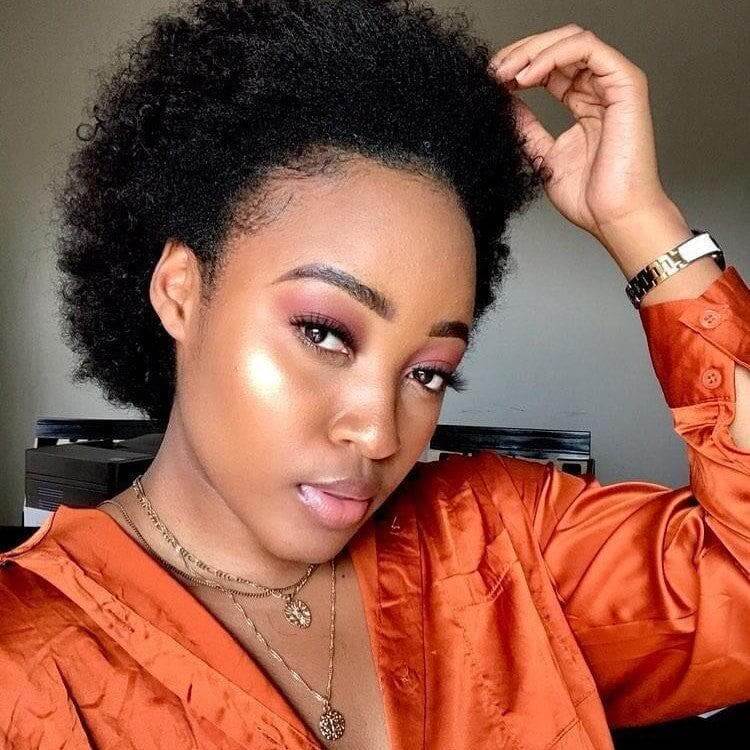 BOGO|Popular Afro Glueless Human Hair Short Wigs - Image 5