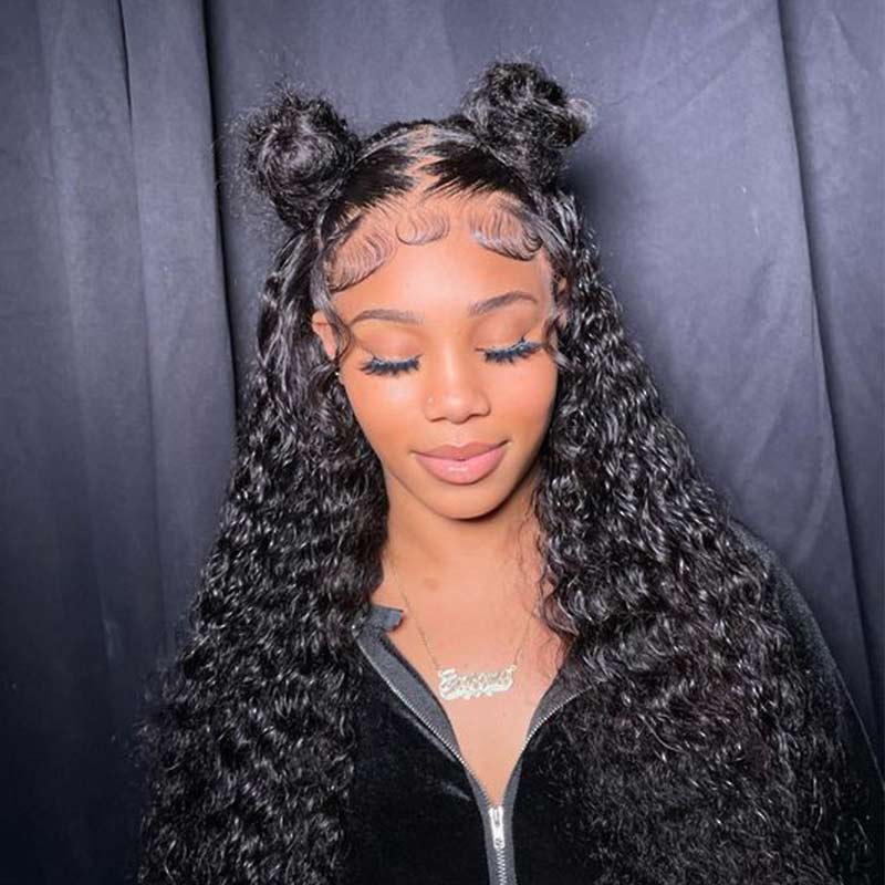 QVR Glueless Pre-cut 4x4 HD Lace Closure Human Hair Wigs Water Wave Wear & Go Wigs - Image 6