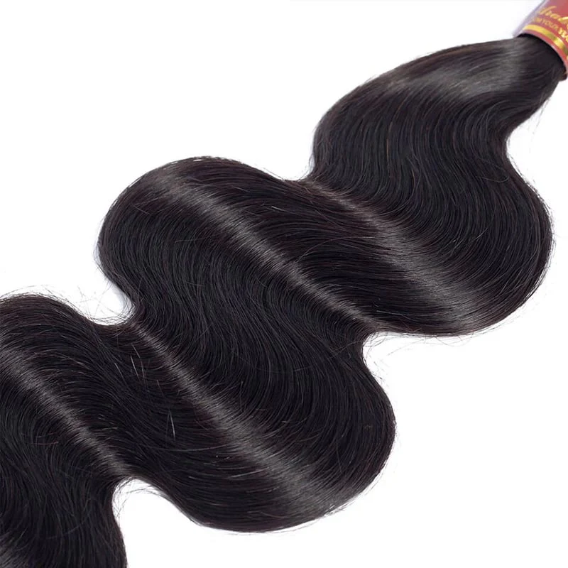 QVR Body Wave Hair Weave 3 Bundles With 4x4 Lace Closure Best Virgin Human Hair - Image 5