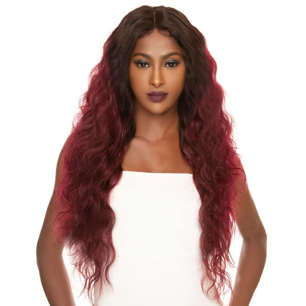 QVR Remy Body Wave Human Hair Bundles With Closure 1B Burgundy Remy Peruvian Dyed Omber 3 Bundles With Frontal 4x4 Brazilian Human Hair - Image 2