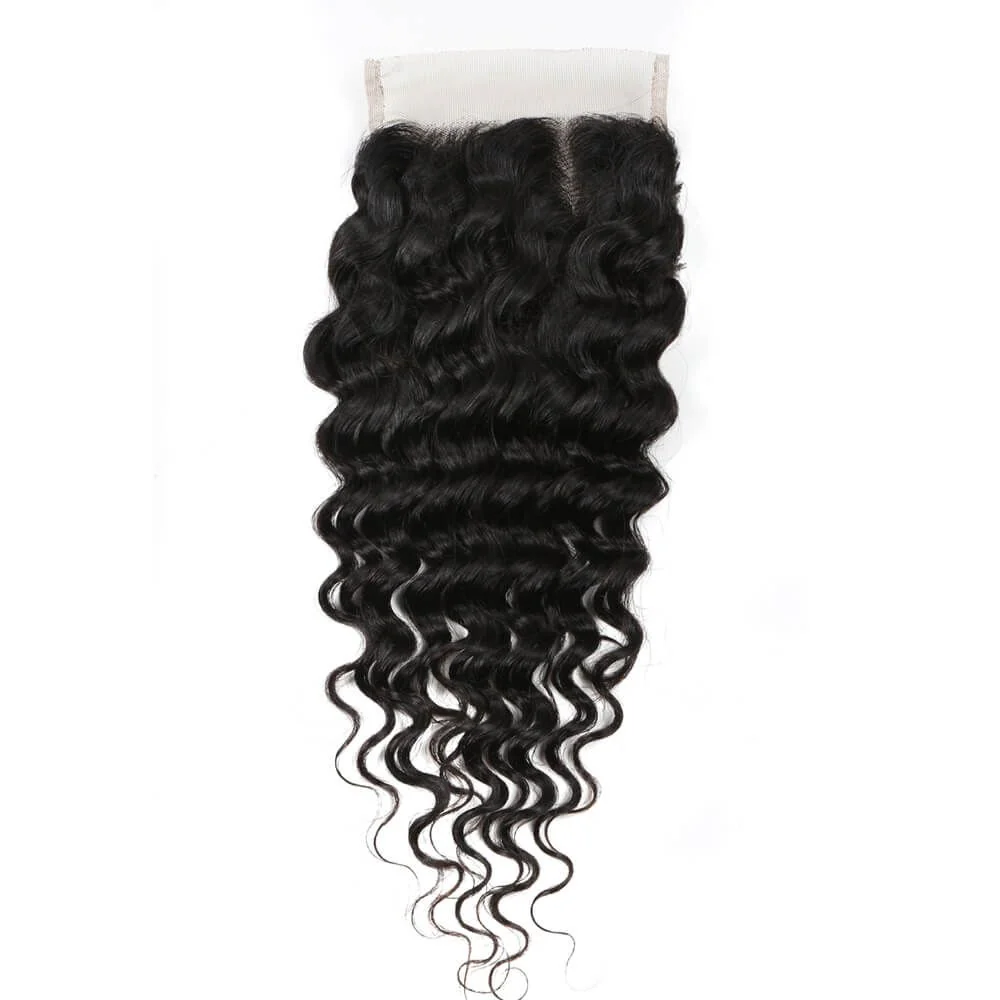 QVR Queen Remy 3 Bundles  Deep Wave Bundles with Closure Peruvian Hair Bundles with Closure Remy 100% Human Hair Bundles with Frontal - Image 8