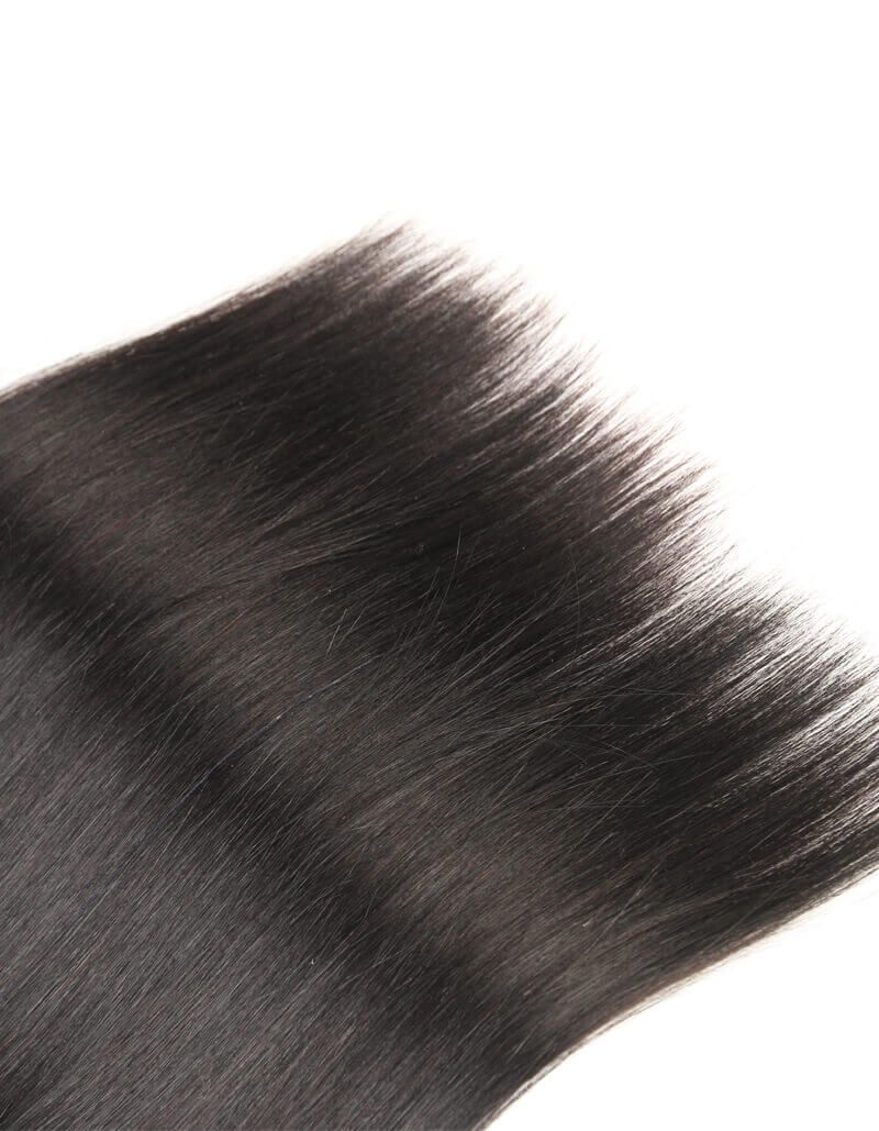 QVR Remy Human Hair 3 Bundles Straight Hair Natural Color - Image 7