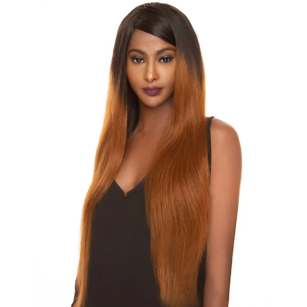 QVR Remy Human Hair 3 Bundles Straight Hair T1B/30